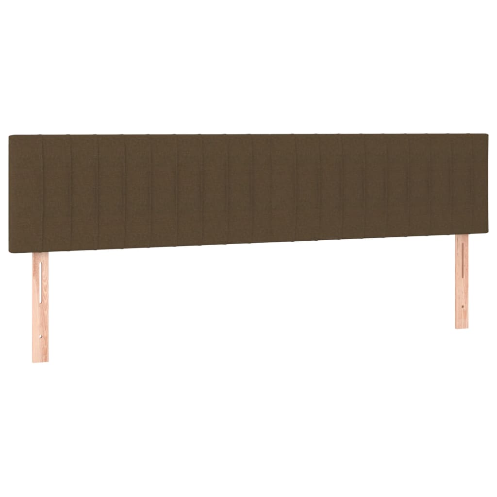 Kopfteile Dunkelbraun 180x5x78/88 cm Stoff