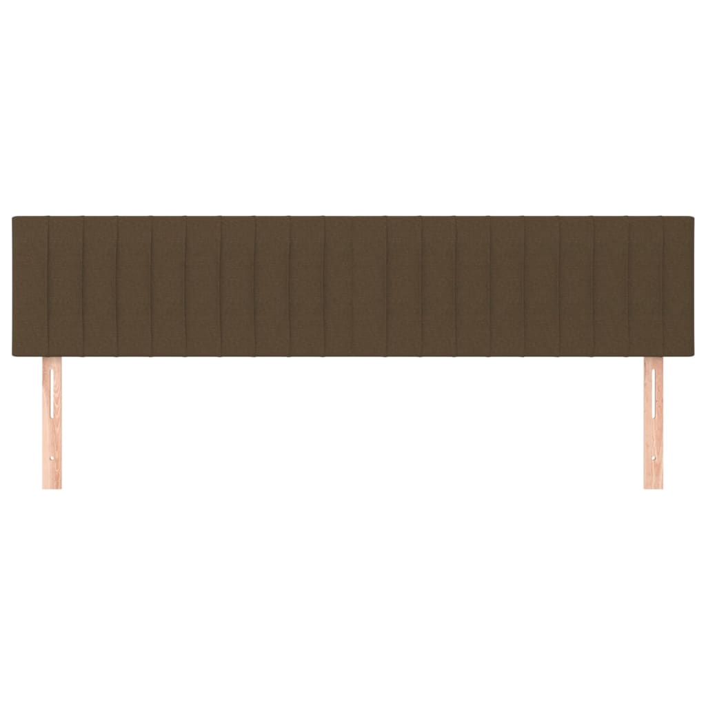 Kopfteile Dunkelbraun 180x5x78/88 cm Stoff