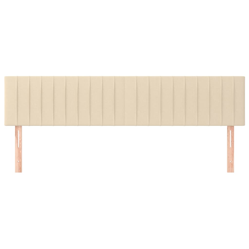 Kopfteile Creme 180x5x78/88 cm Stoff