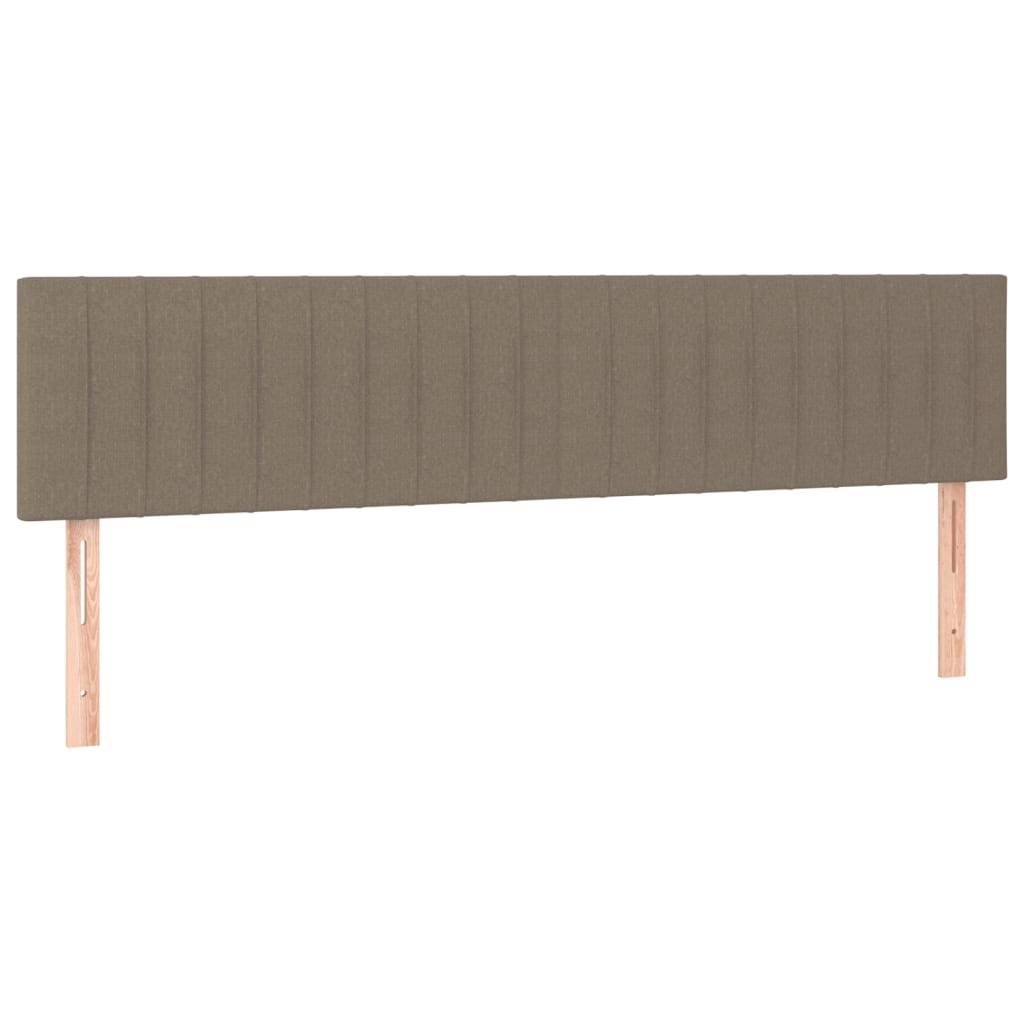 Kopfteile Taupe 200x5x78/88 cm Stoff