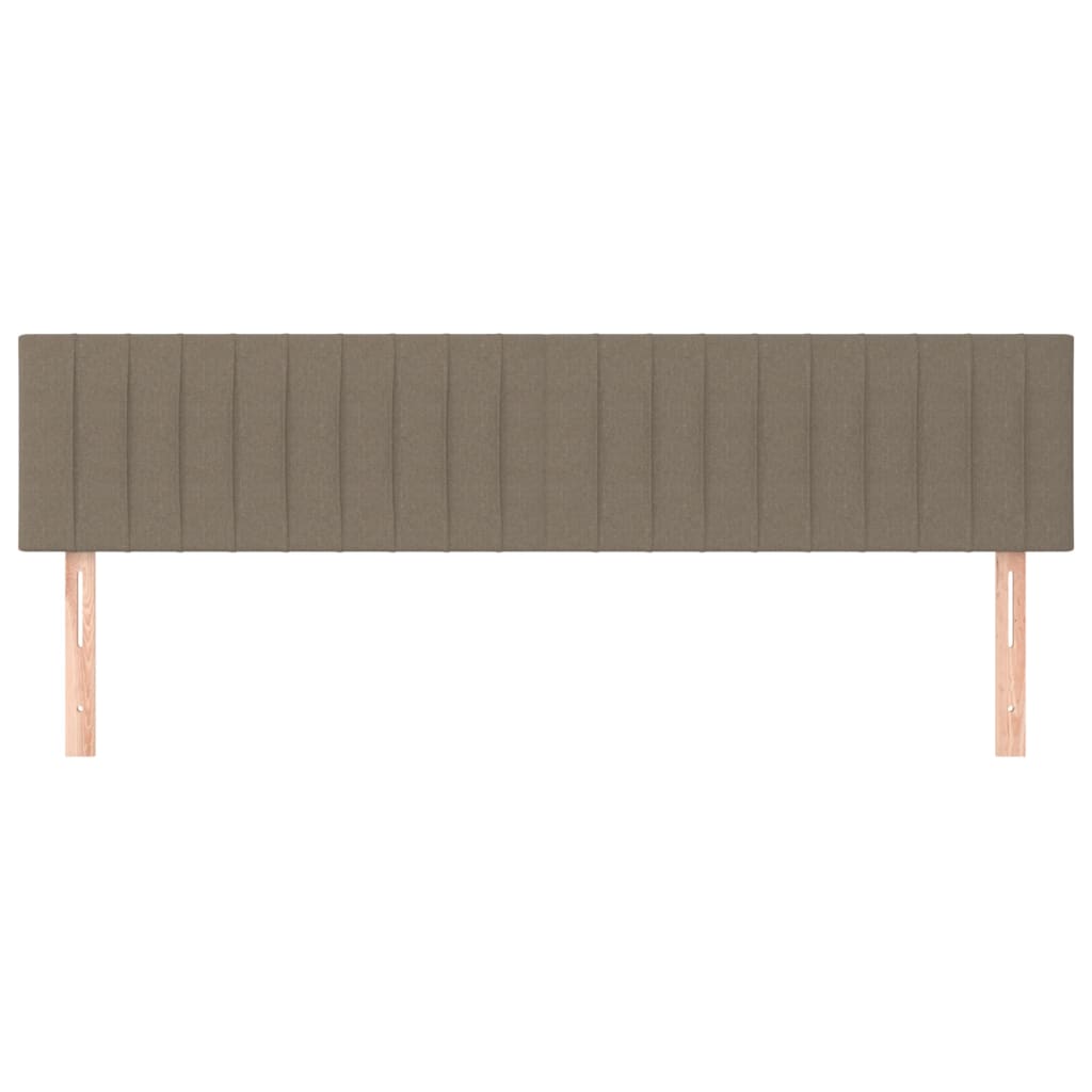 Kopfteile Taupe 200x5x78/88 cm Stoff