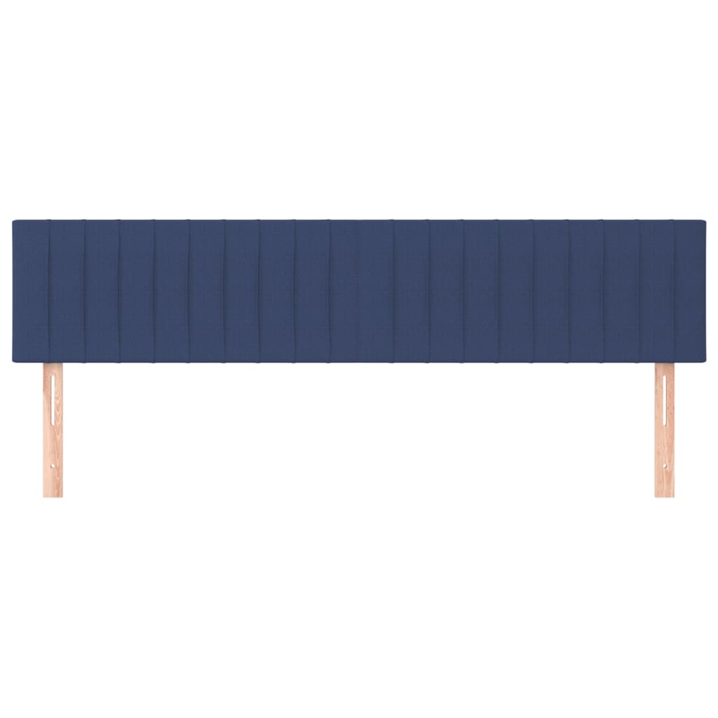 Kopfteile Blau 200x5x78/88 cm Stoff