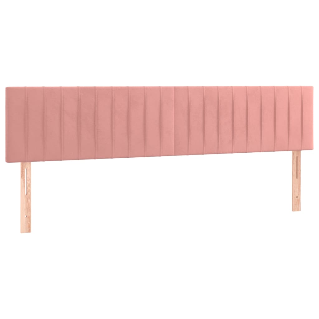 Kopfteile Rosa 200x5x78/88 cm Samt