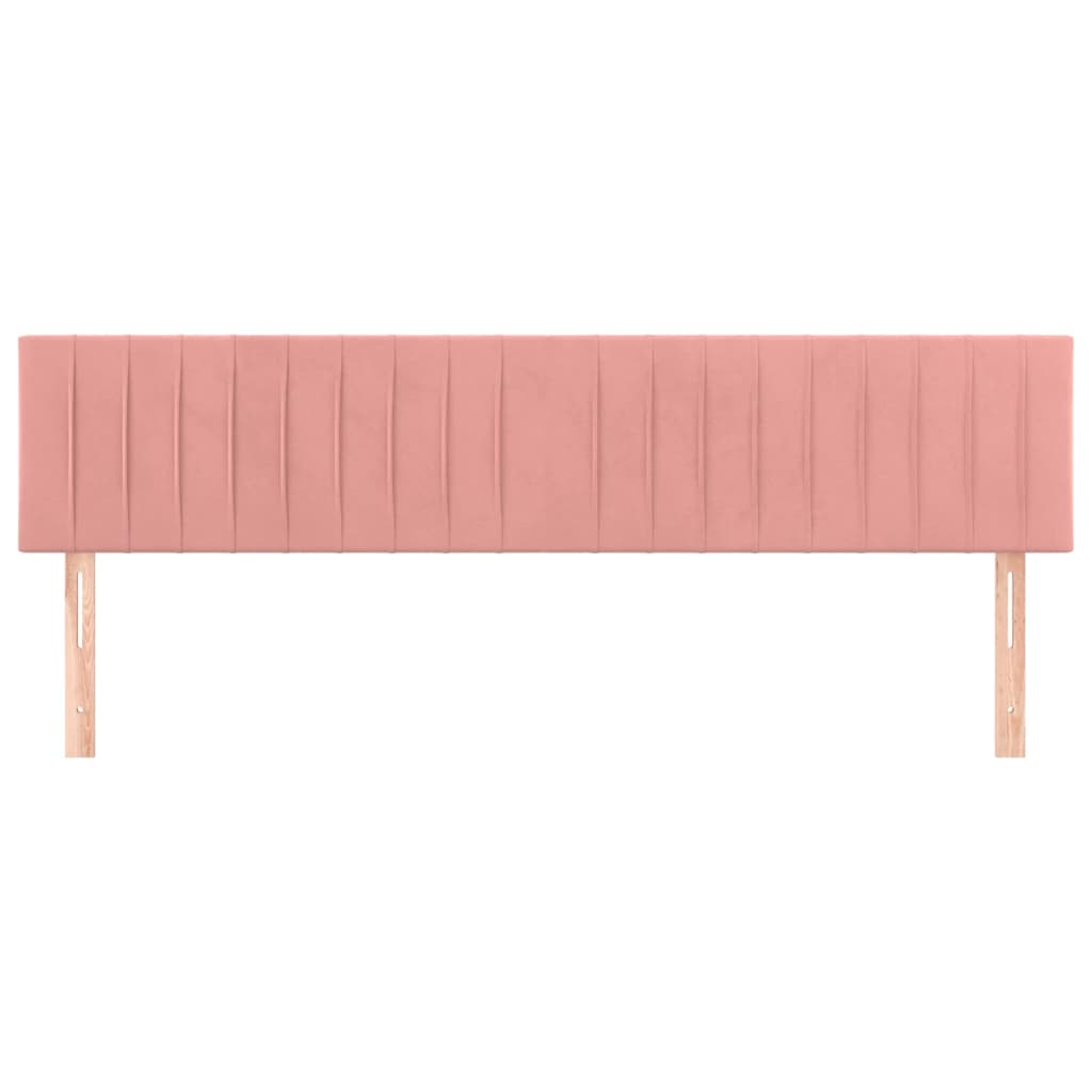 Kopfteile Rosa 200x5x78/88 cm Samt