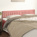 Kopfteile Rosa 200x5x78/88 cm Samt