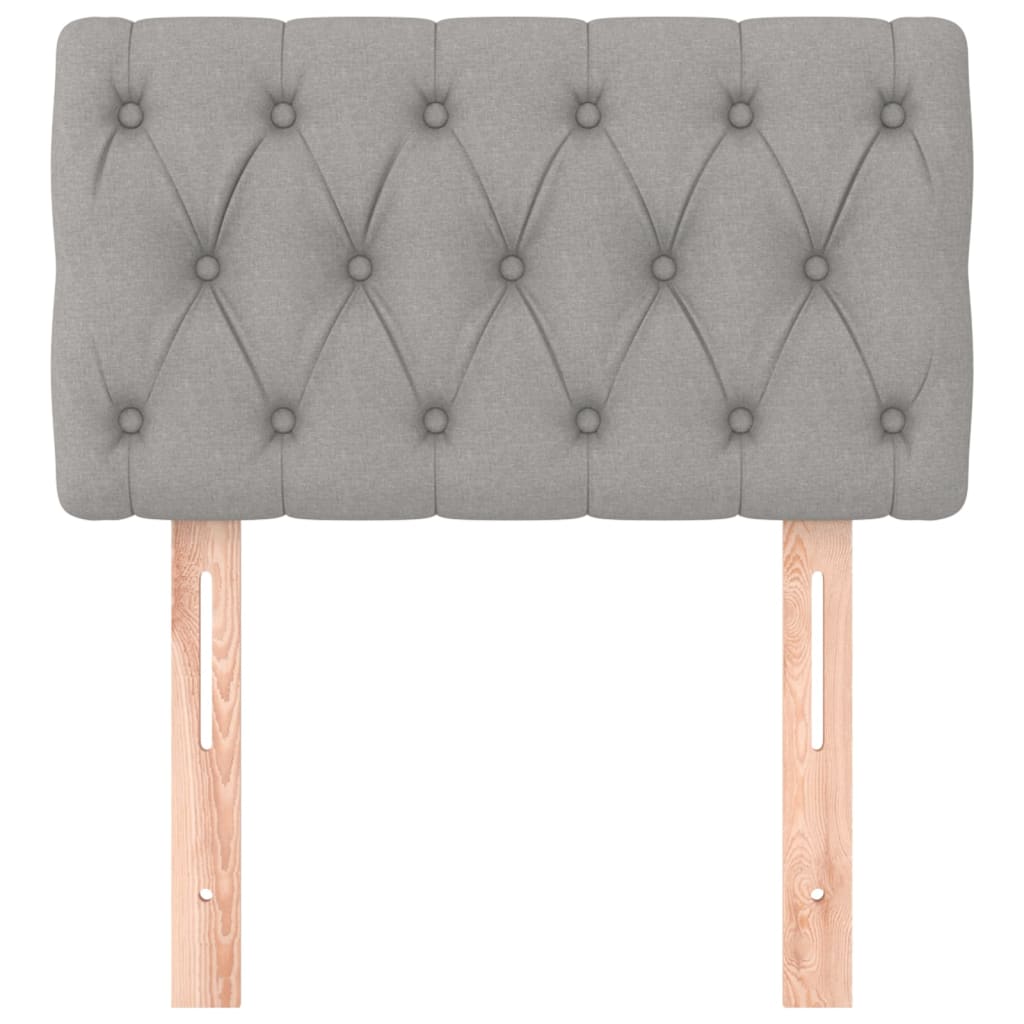Kopfteil Hellgrau 80x7x78/88 cm Stoff