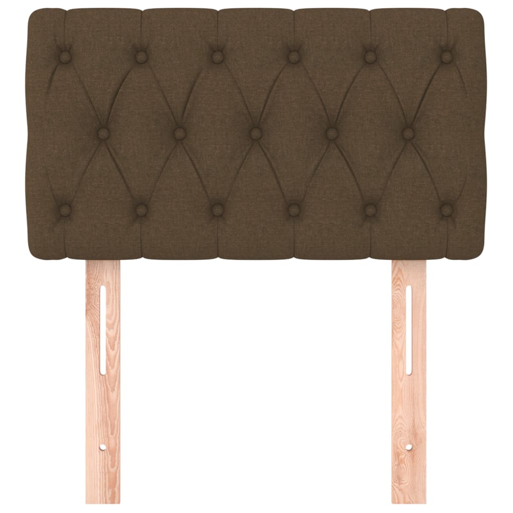 Kopfteil Dunkelbraun 80x7x78/88 cm Stoff