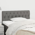 Kopfteil Dunkelgrau 90x7x78/88 cm Stoff