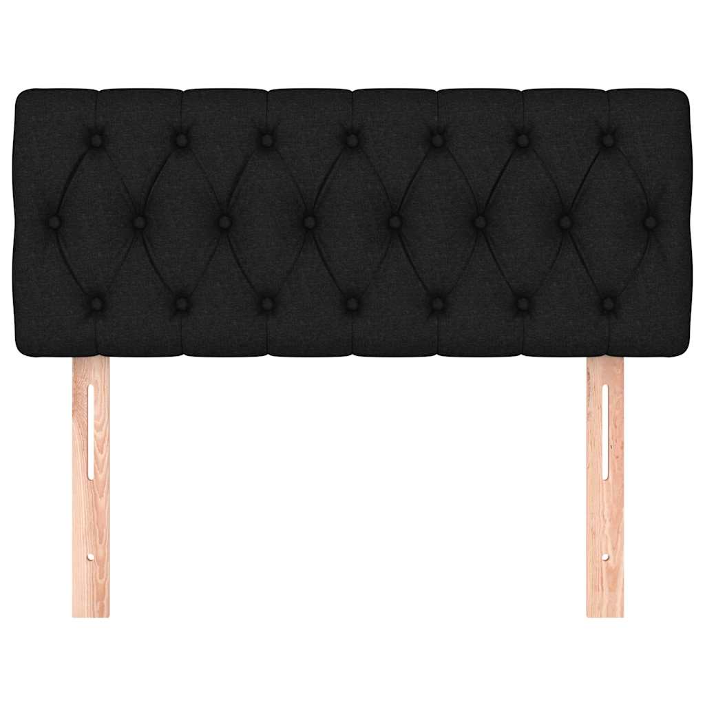 Kopfteil Schwarz 90x7x78/88 cm Stoff