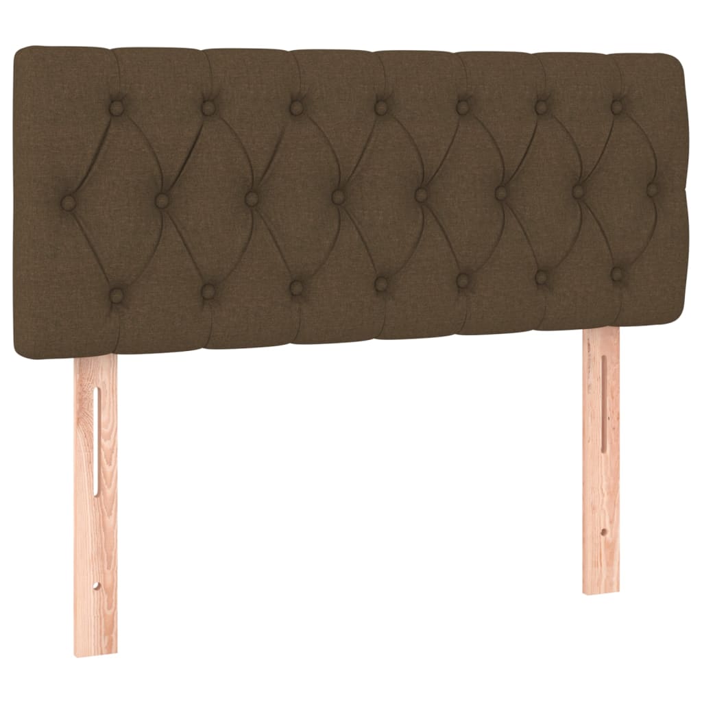 Kopfteil Dunkelbraun 90x7x78/88 cm Stoff