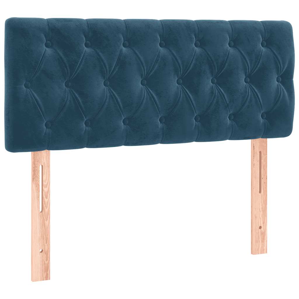 Kopfteil Dunkelblau 90x7x78/88 cm Samt