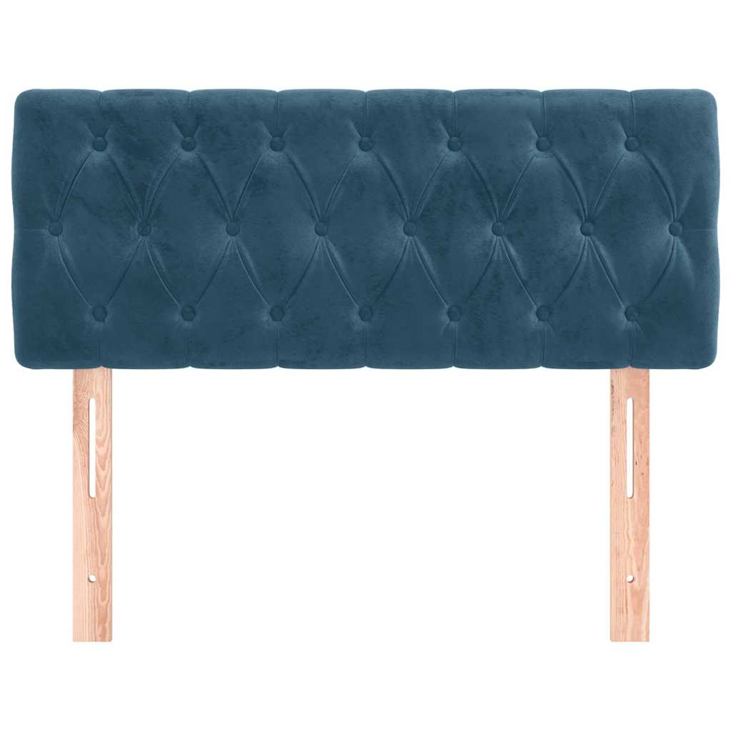 Kopfteil Dunkelblau 100x7x78/88 cm Samt