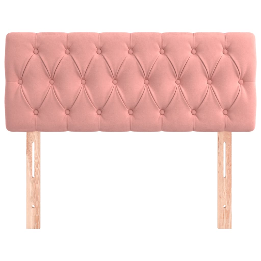 Kopfteil Rosa 100x7x78/88 cm Samt