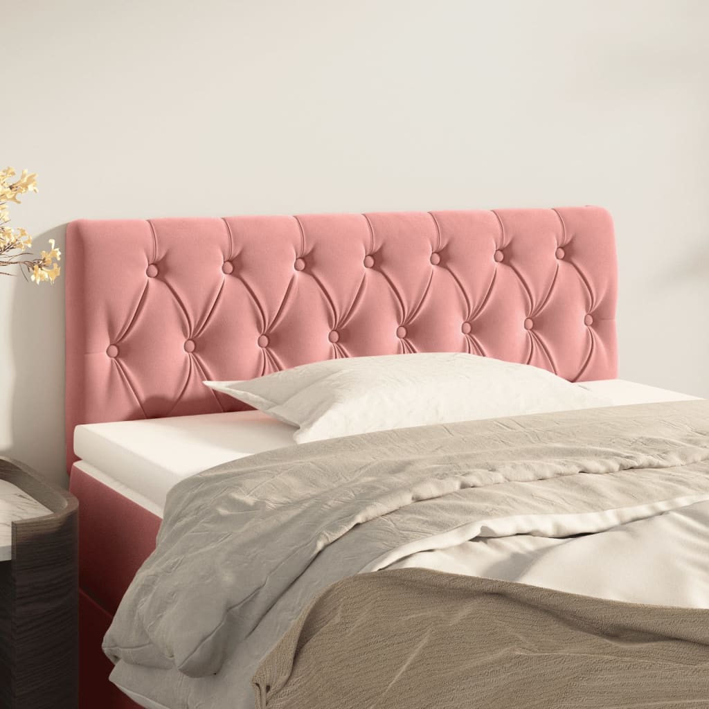 Kopfteil Rosa 100x7x78/88 cm Samt