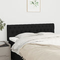 Kopfteile Schwarz 144x7x78/88 cm Stoff