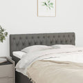 Kopfteile Dunkelgrau 160x7x78/88 cm Stoff