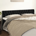 Kopfteile Schwarz 180x7x78/88 cm Samt