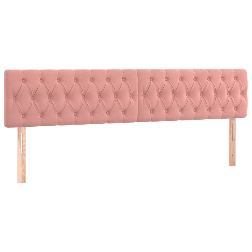 Kopfteile Rosa 180x7x78/88 cm Samt