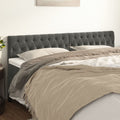 Kopfteile Dunkelgrau 200x7x78/88 cm Samt