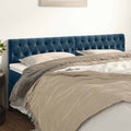 Kopfteile Dunkelblau 200x7x78/88 cm Samt