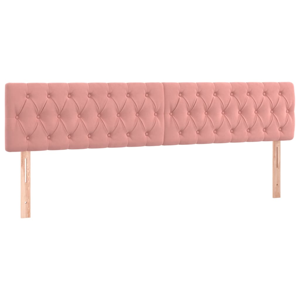 Kopfteile Rosa 200x7x78/88 cm Samt