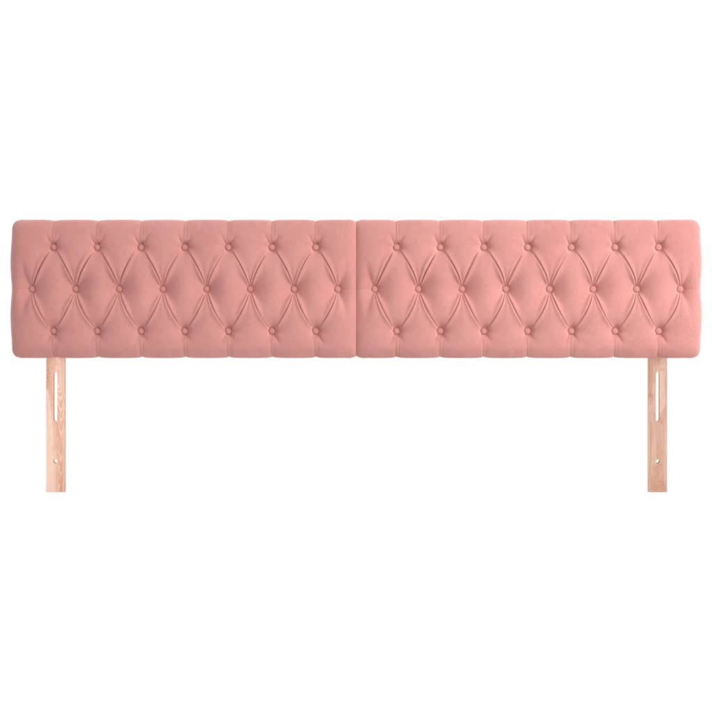 Kopfteile Rosa 200x7x78/88 cm Samt