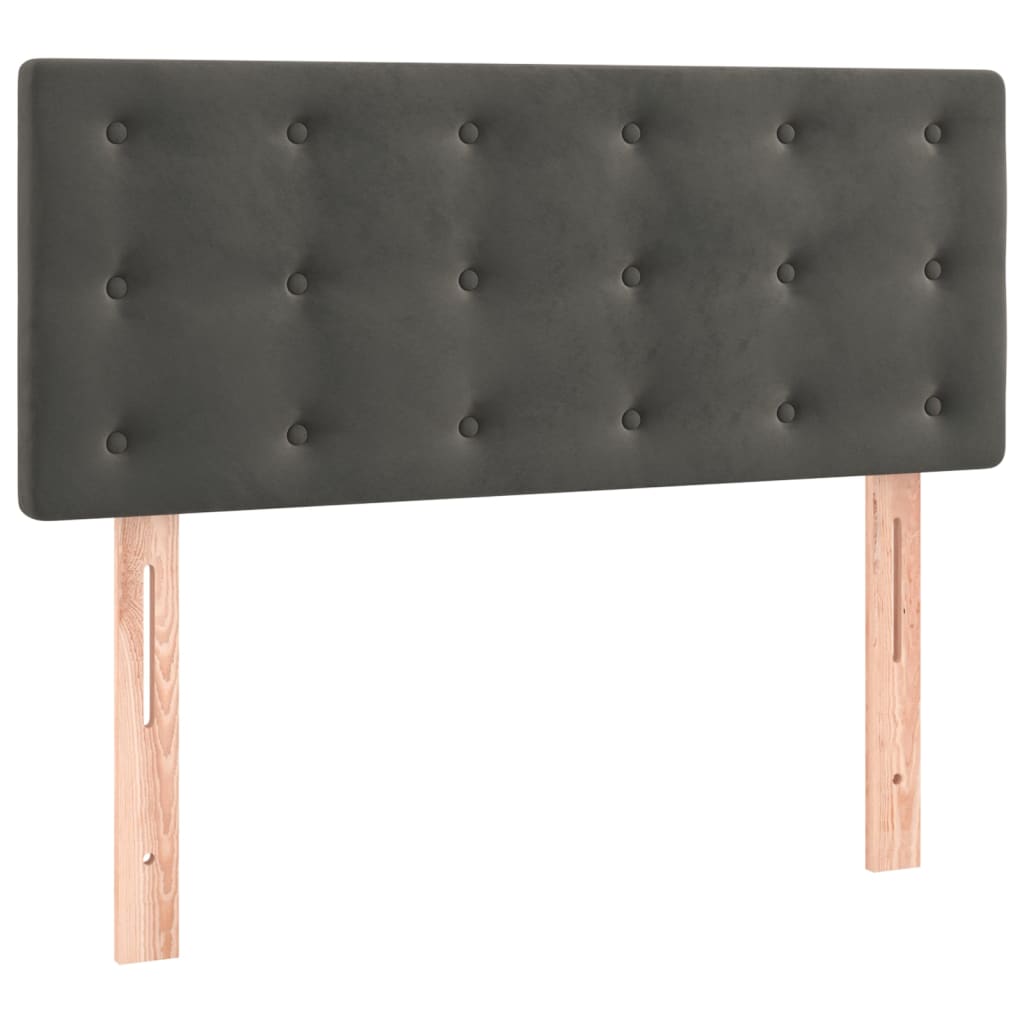 Kopfteil Dunkelgrau 80x5x78/88 cm Samt