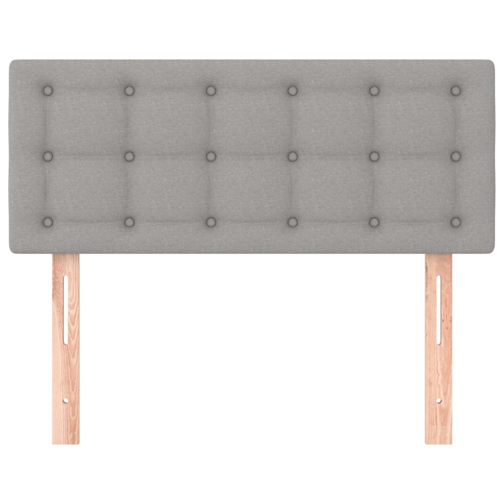 Kopfteil Hellgrau 90x5x78/88 cm Stoff