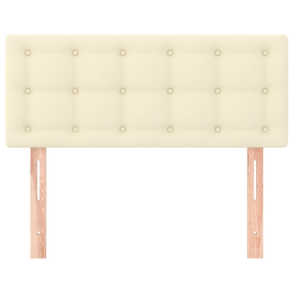 Kopfteil Creme 90x5x78/88 cm Kunstleder