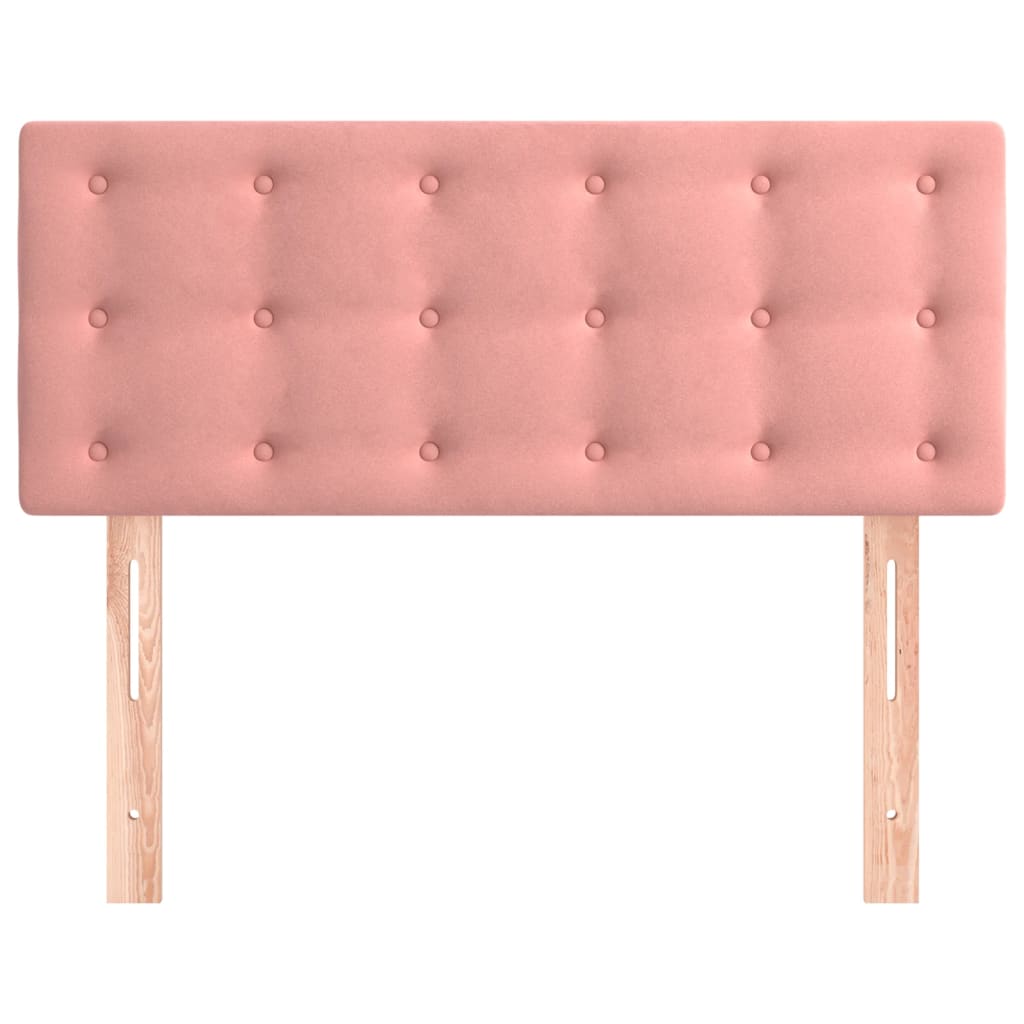 Kopfteil Rosa 90x5x78/88 cm Samt