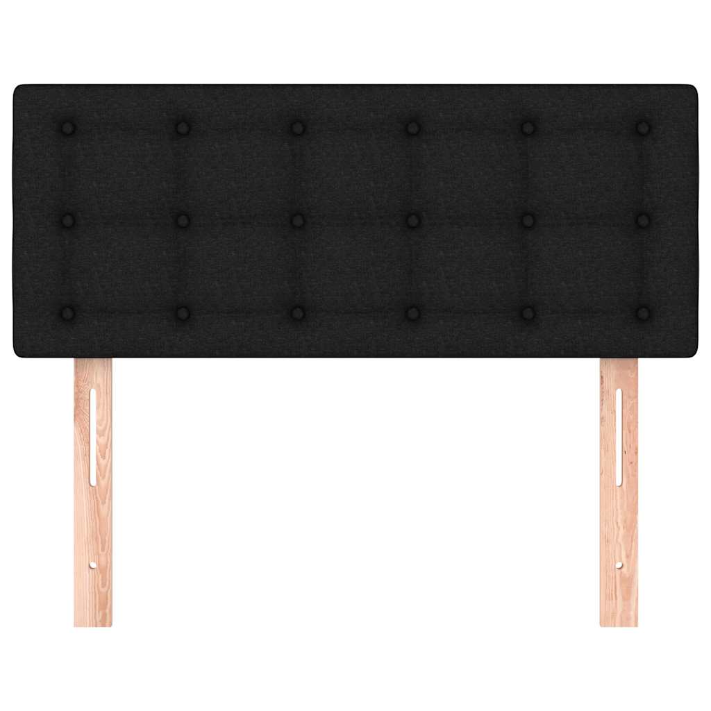 Kopfteil Schwarz 100x5x78/88 cm Stoff