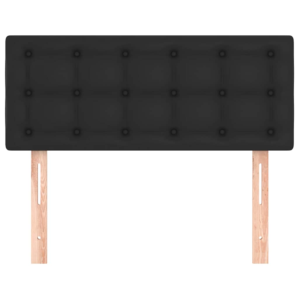 Kopfteil Schwarz 100x5x78/88 cm Kunstleder