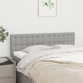 Kopfteile Hellgrau 144x5x78/88 cm Stoff