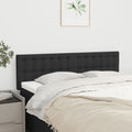 Kopfteile Schwarz 144x5x78/88 cm Stoff