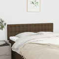 Kopfteile Dunkelbraun 144x5x78/88 cm Stoff