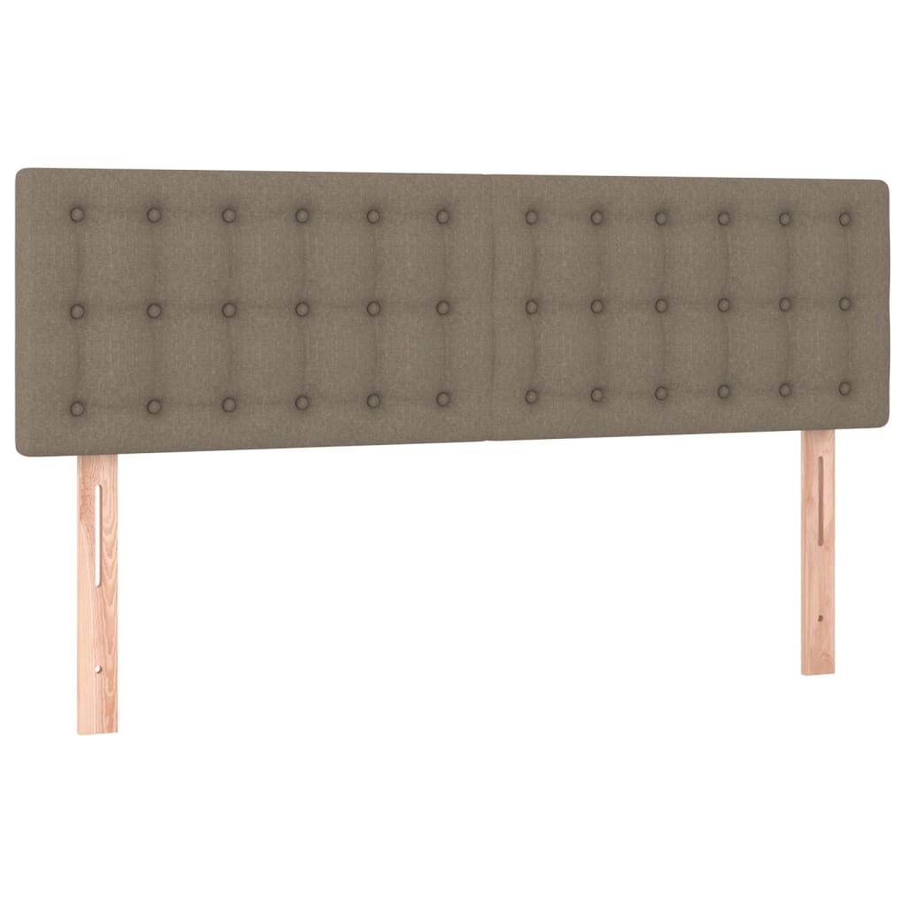 Kopfteile Taupe 144x5x78/88 cm Stoff