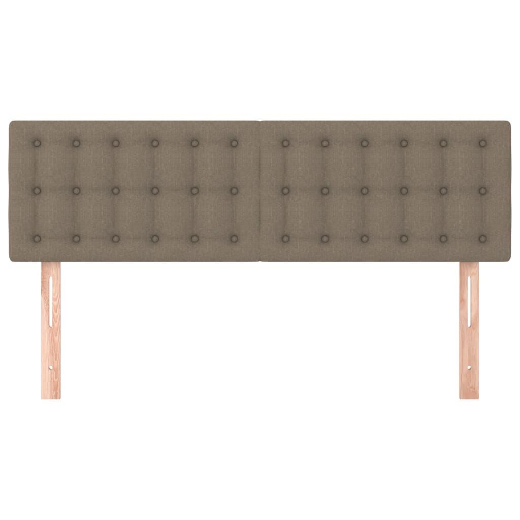 Kopfteile Taupe 144x5x78/88 cm Stoff