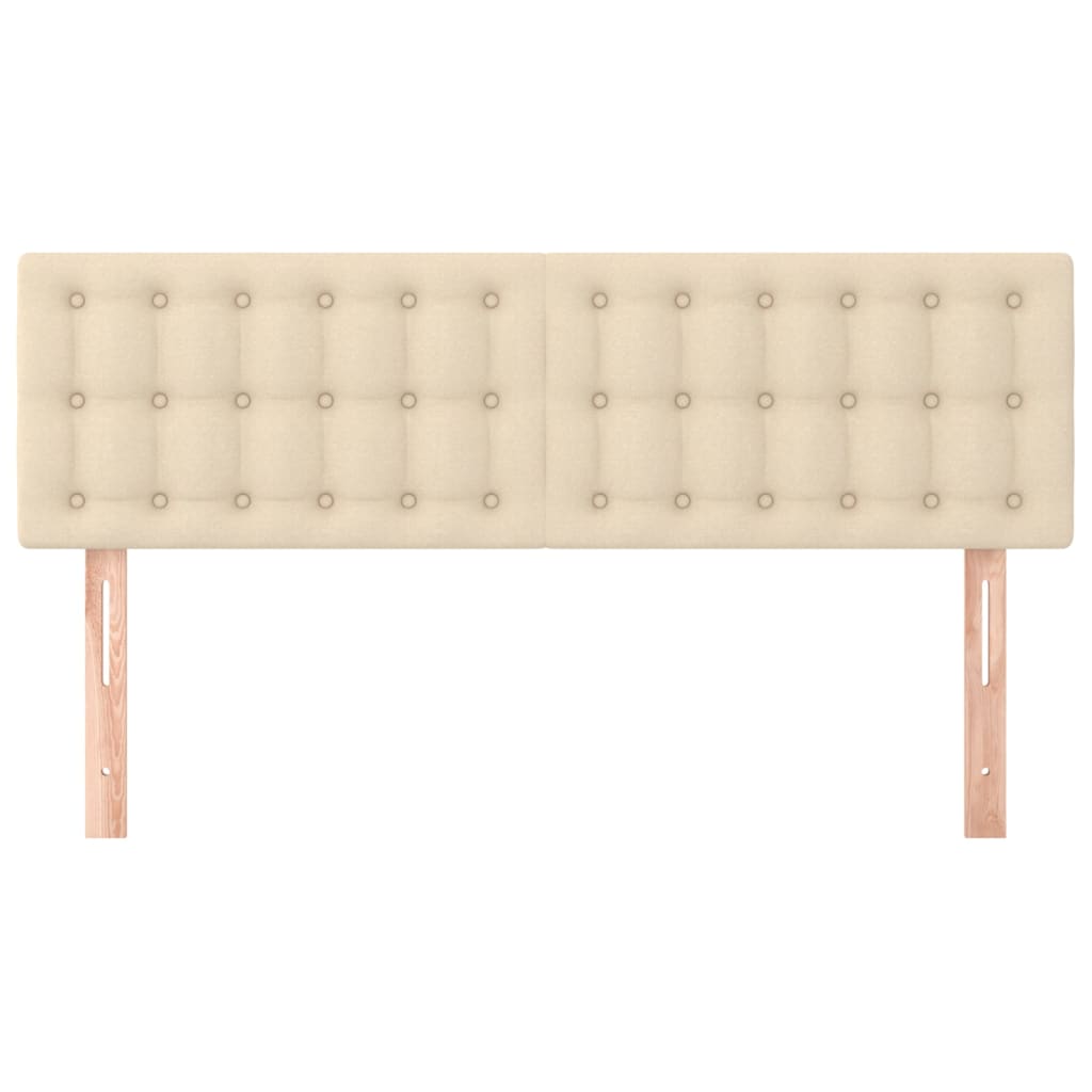 Kopfteile Creme 144x5x78/88 cm Stoff