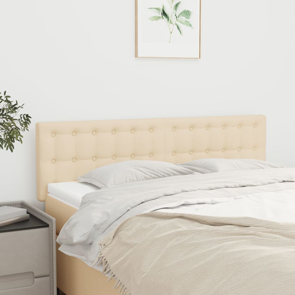 Kopfteile Creme 144x5x78/88 cm Stoff