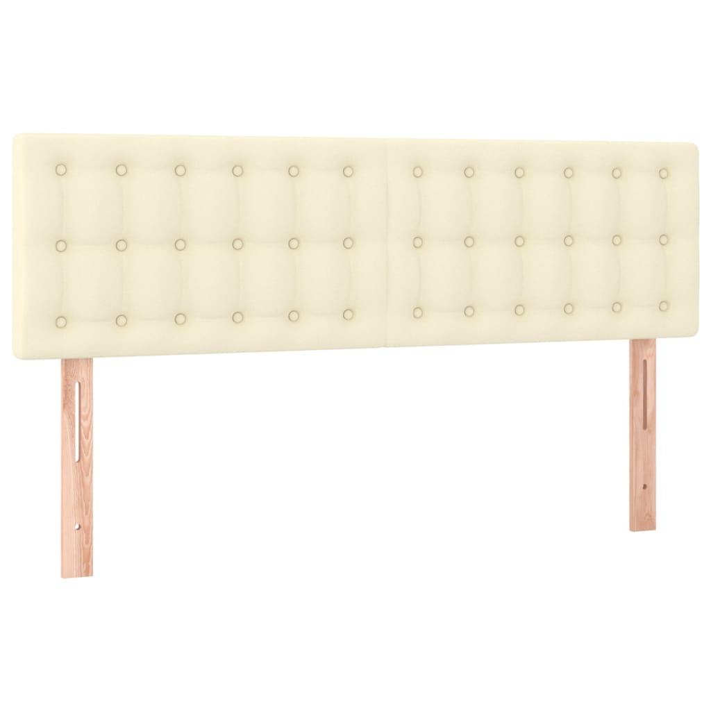Kopfteile Creme 144x5x78/88 cm Kunstleder