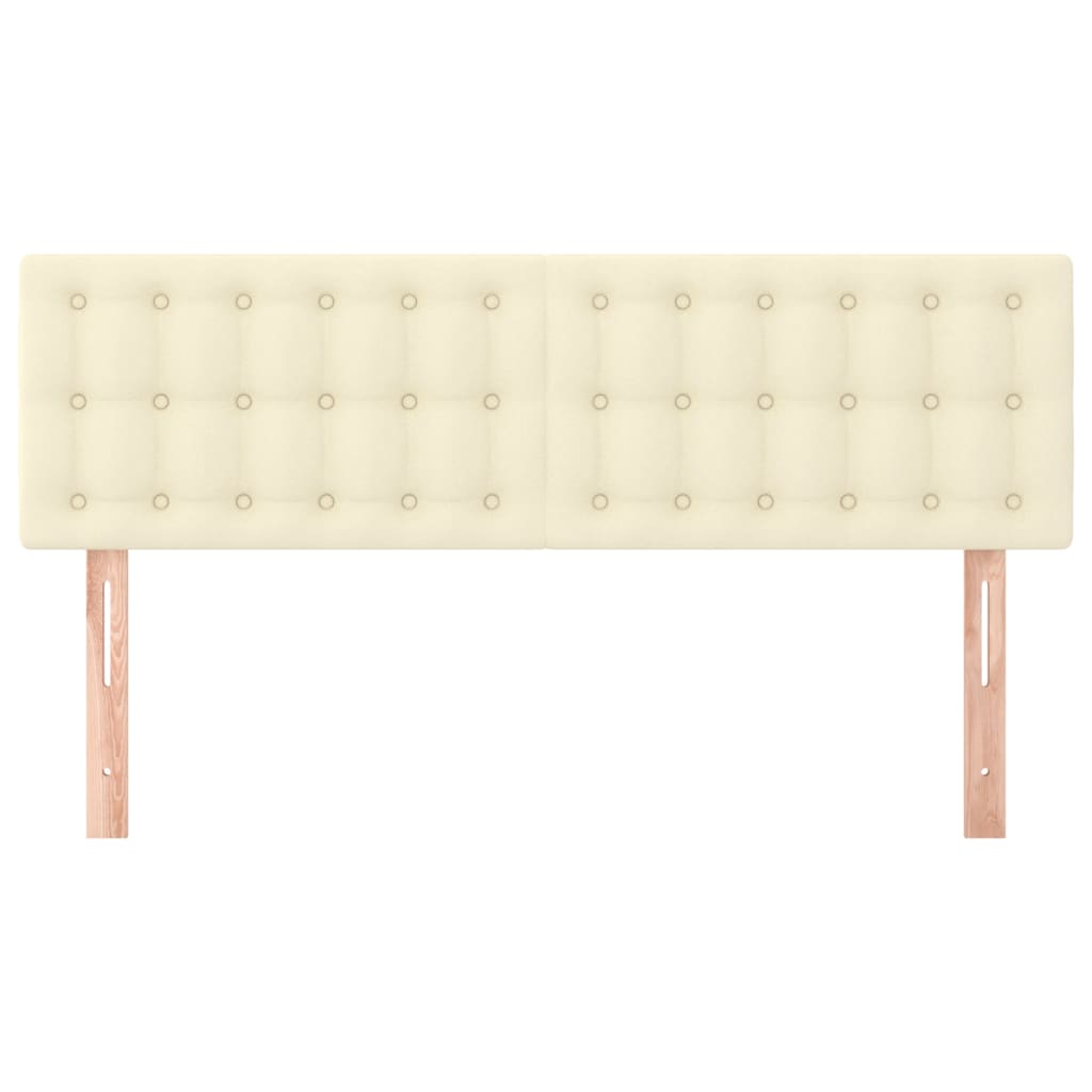 Kopfteile Creme 144x5x78/88 cm Kunstleder