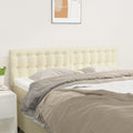Kopfteile Creme 144x5x78/88 cm Kunstleder