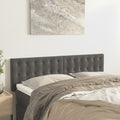 Kopfteile Dunkelgrau 144x5x78/88 cm Samt