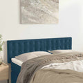 Kopfteile Dunkelblau 144x5x78/88 cm Samt
