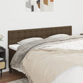 Kopfteile Dunkelbraun 160x5x78/88 cm Stoff