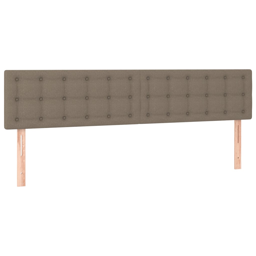 Kopfteile Taupe 160x5x78/88 cm Stoff