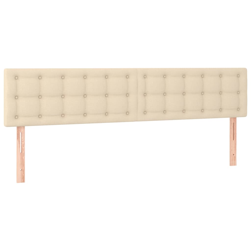 Kopfteile Creme 160x5x78/88 cm Stoff