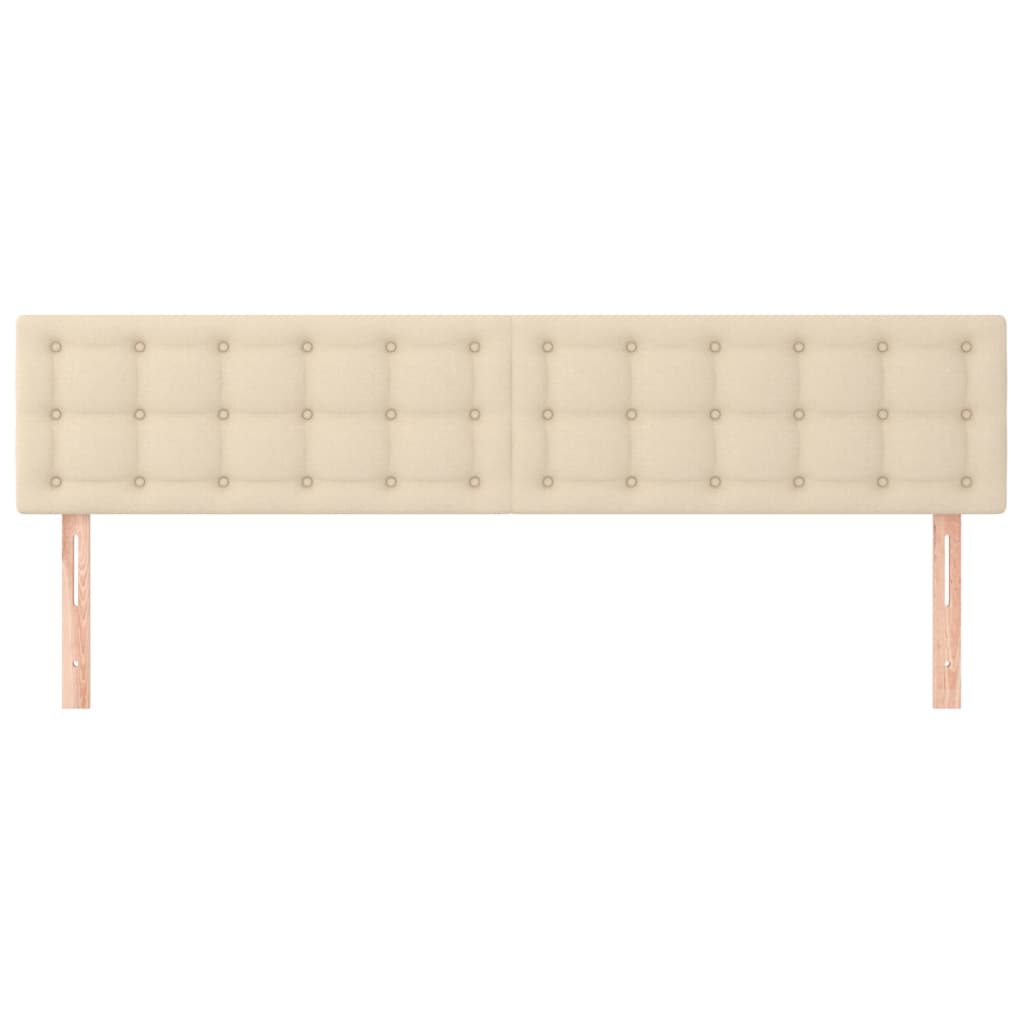 Kopfteile Creme 160x5x78/88 cm Stoff