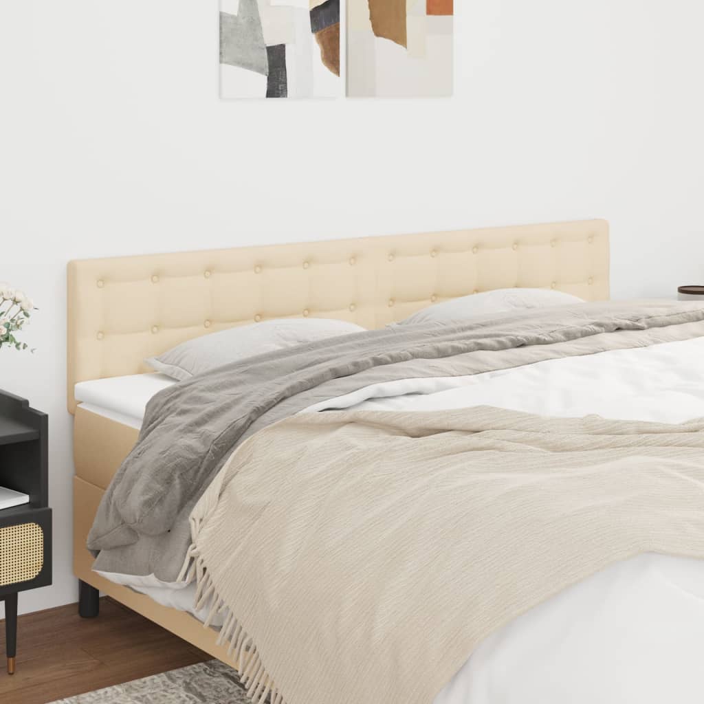 Kopfteile Creme 160x5x78/88 cm Stoff