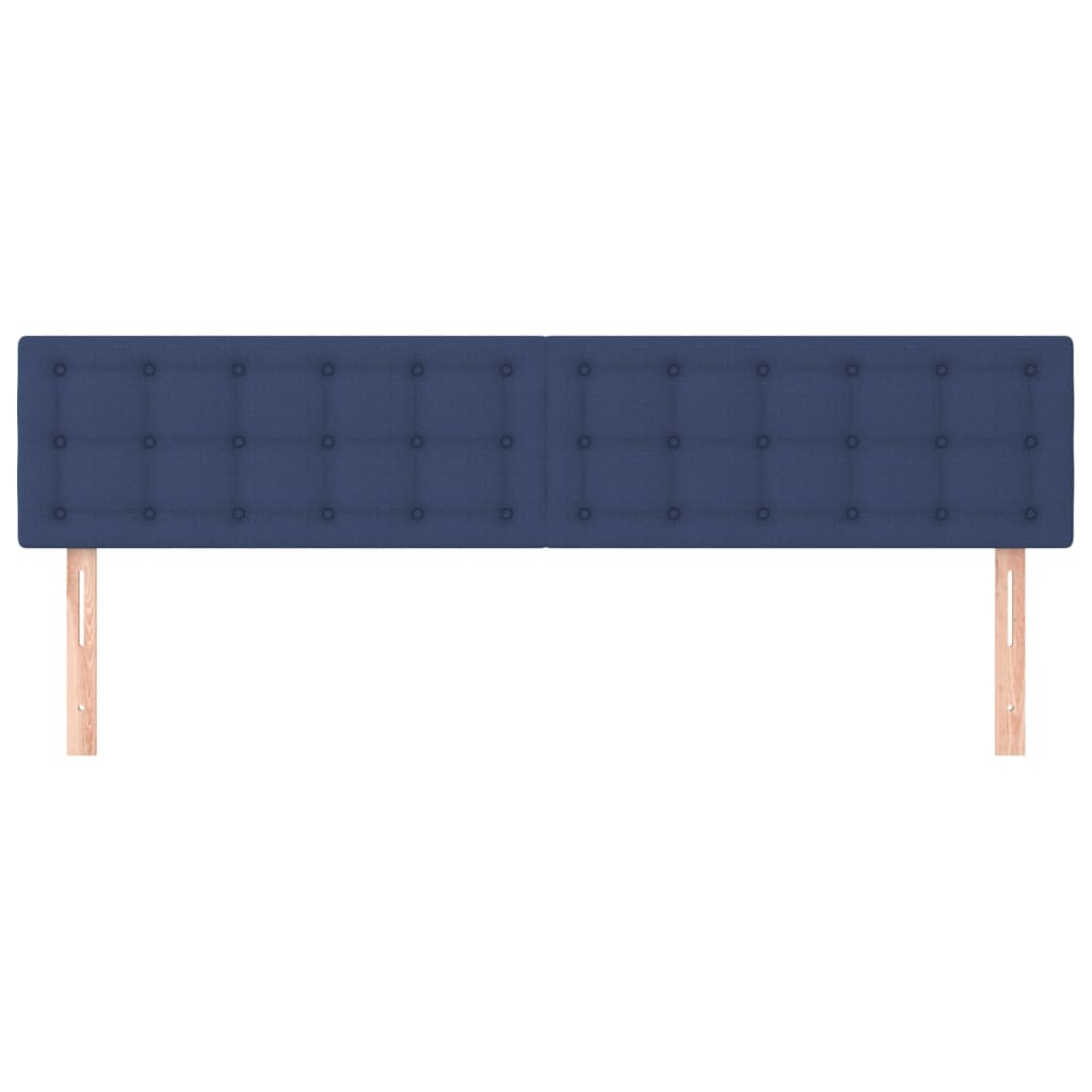 Kopfteile Blau 160x5x78/88 cm Stoff